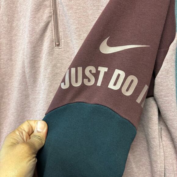 Nike Dri Fit Jacket Light Women Small Long Tail Running Athletic Pullover Raglan - Picture 3 of 7